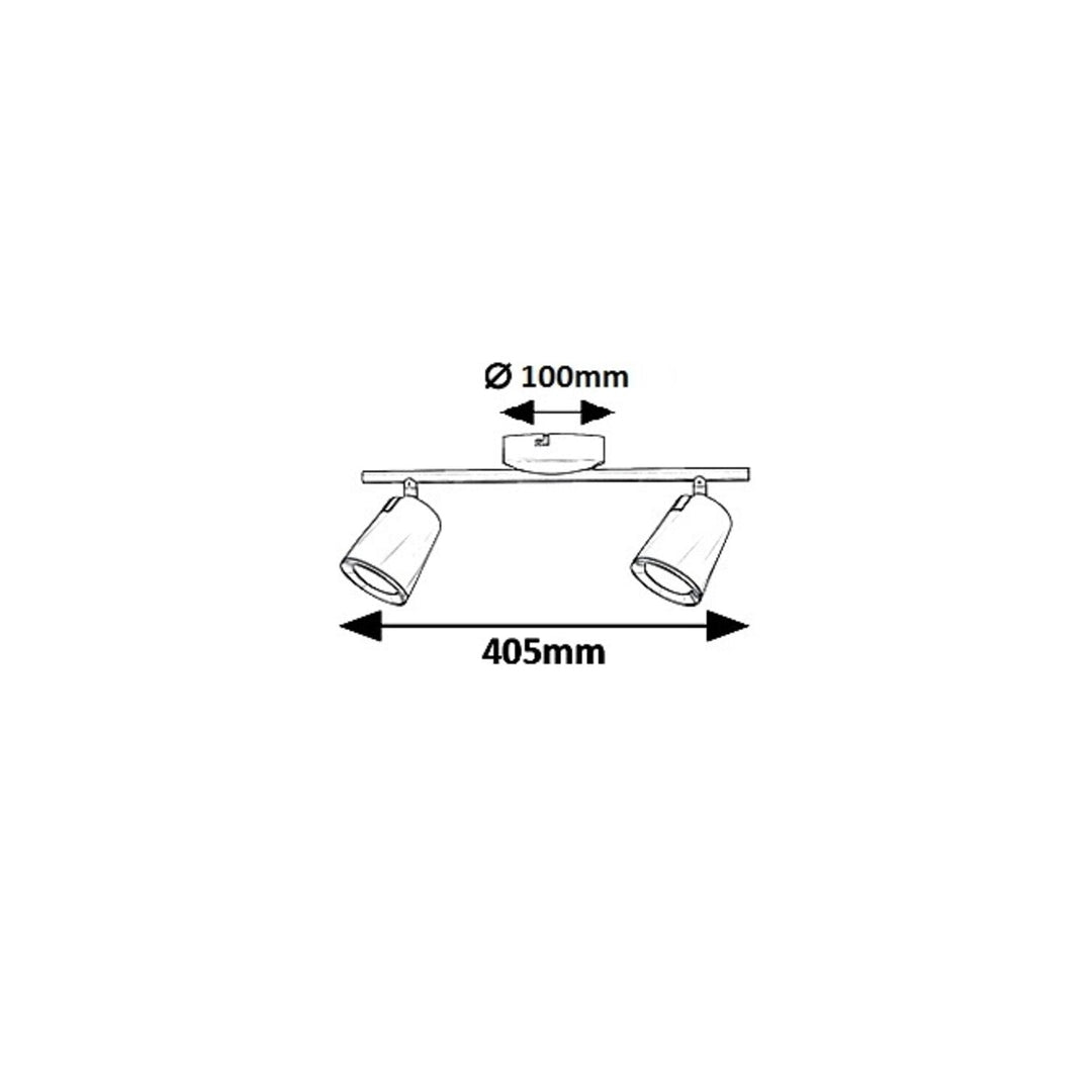 Bara spot Solange, Rabalux, LED 12W, metal, alb, IP20