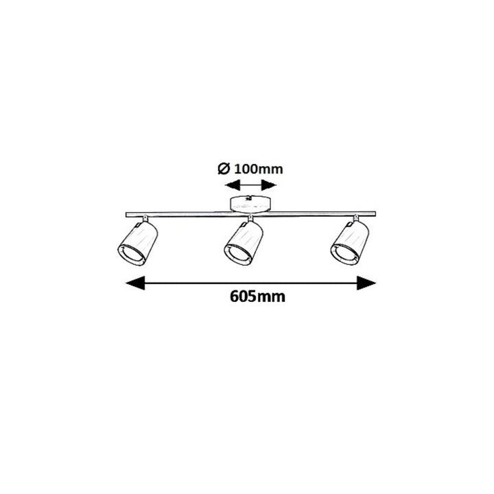 Bara spot Solange, Rabalux, LED 18W, metal, alb, IP20