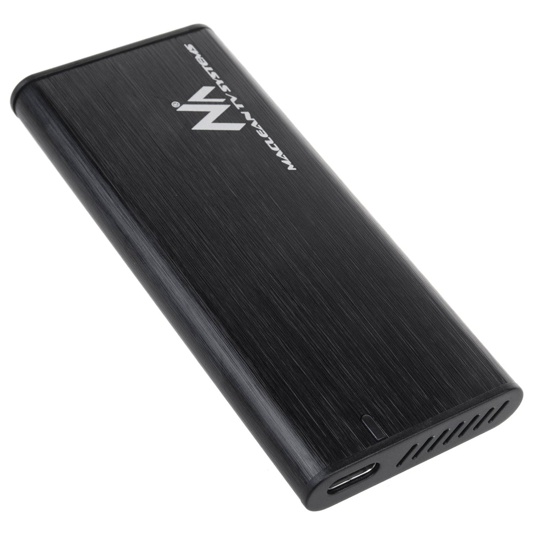 Kućište za pogon Maclean Drive, SSD M.2, NVMe (PCIe), NGFF (SATA), USB 3.1, dimenzije 2230/2240/2260/2280, aluminijsko kućište, MCE443