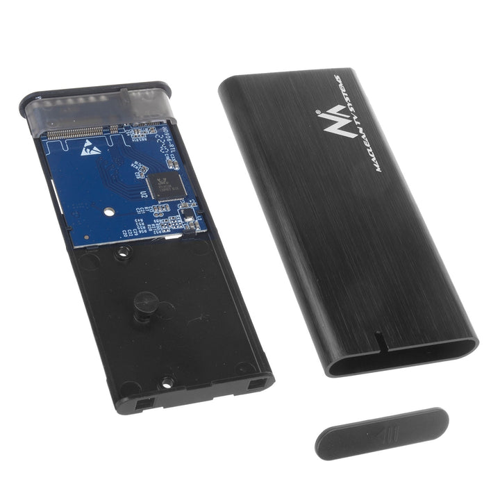 Kućište za pogon Maclean Drive, SSD M.2, NVMe (PCIe), NGFF (SATA), USB 3.1, dimenzije 2230/2240/2260/2280, aluminijsko kućište, MCE443