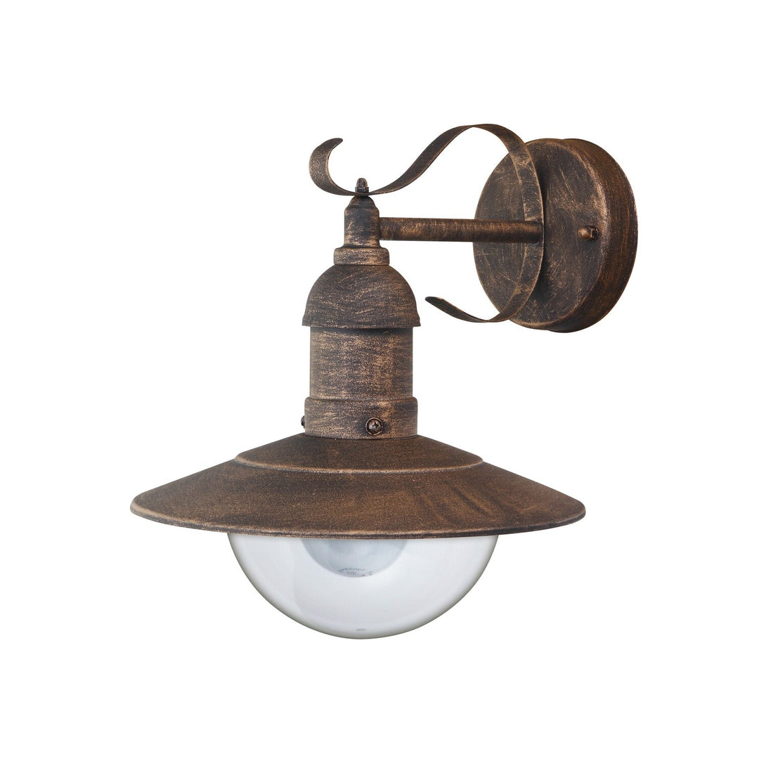 Oslo vrtna zidna lampa E27 60W antikno zlatna IP44