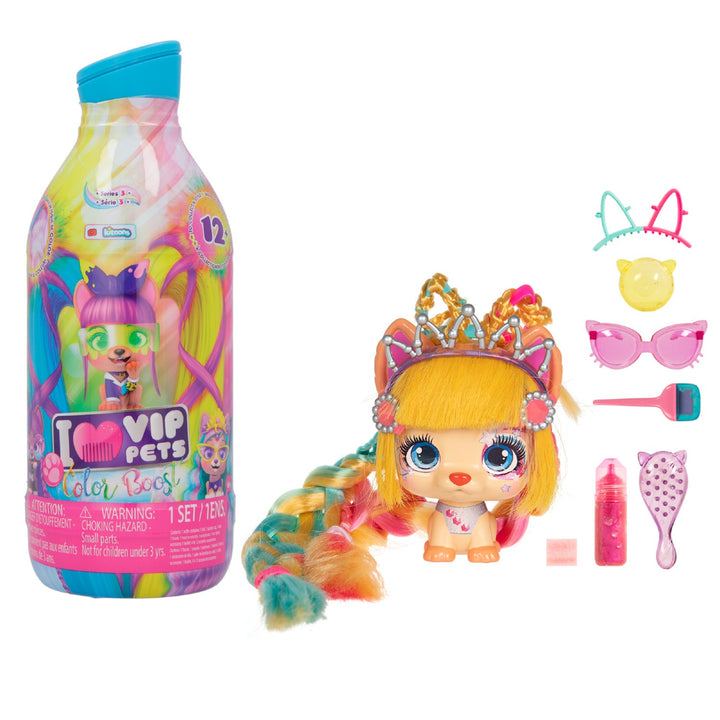 Păpușă Vip Pets Color Boost S3 mix cu accesorii - trimisă aleatoriu