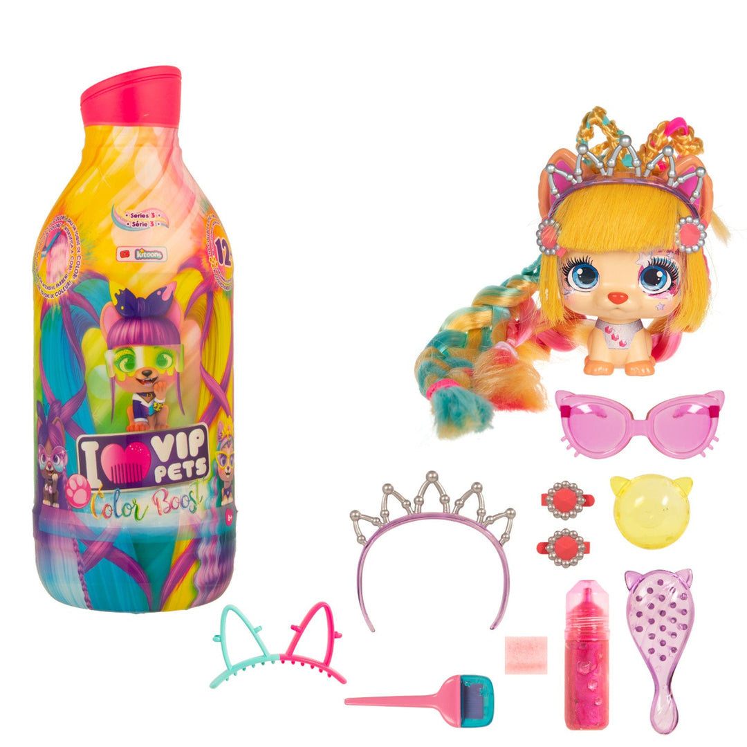 Păpușă Vip Pets Color Boost S3 mix cu accesorii - trimisă aleatoriu