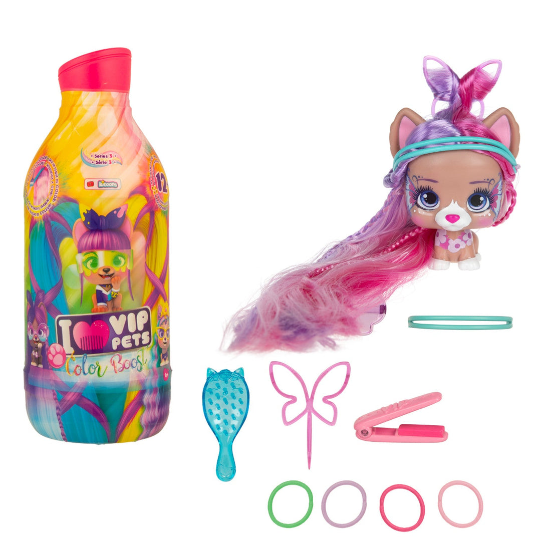 Păpușă Vip Pets Color Boost S3 mix cu accesorii - trimisă aleatoriu