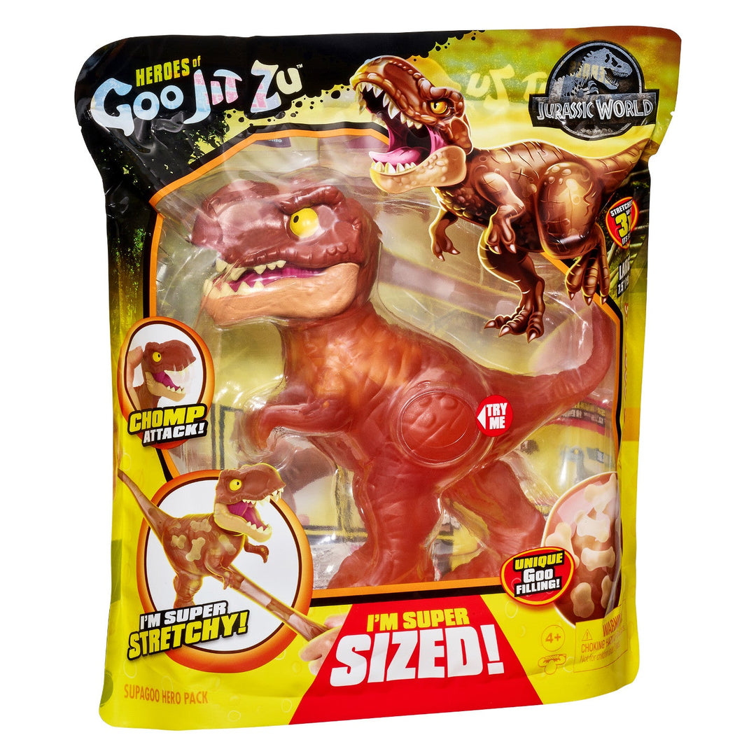 Heroji Goo Jit Zu Jurassic World velika dinozavrska figurica Supagoo T.Rex – visina 19,5 cm
