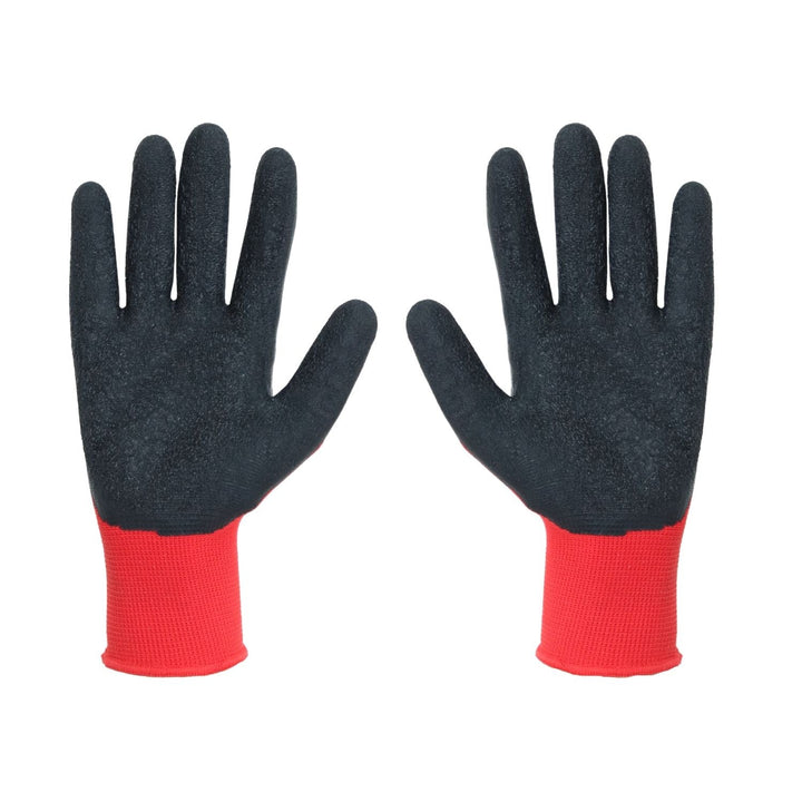 Manusi de protectie Cobra, captuseala din latex, marime S, negru-rosu
