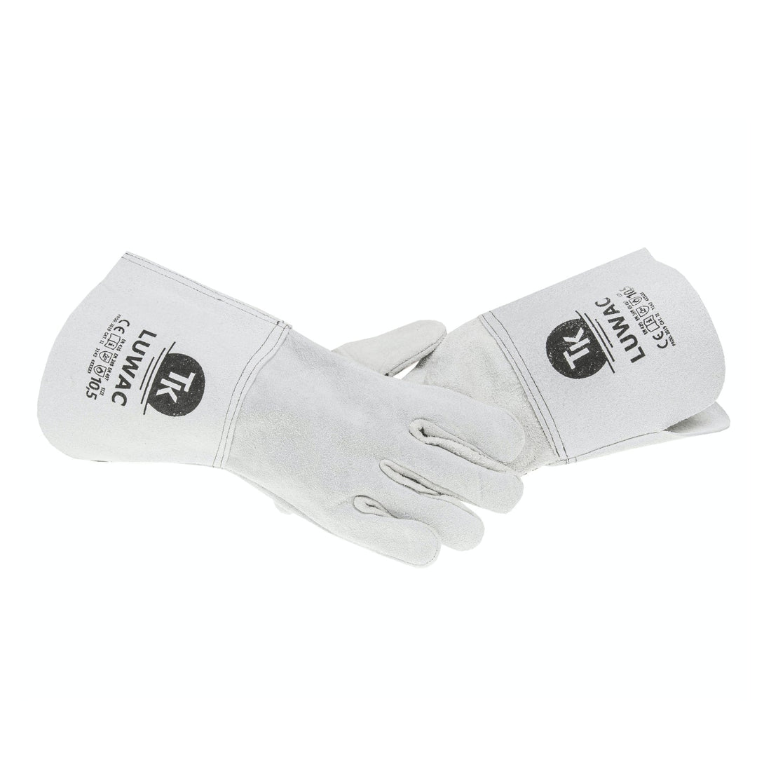 Manusi de protectie din spalt bovina, culoarea alb, marime XL