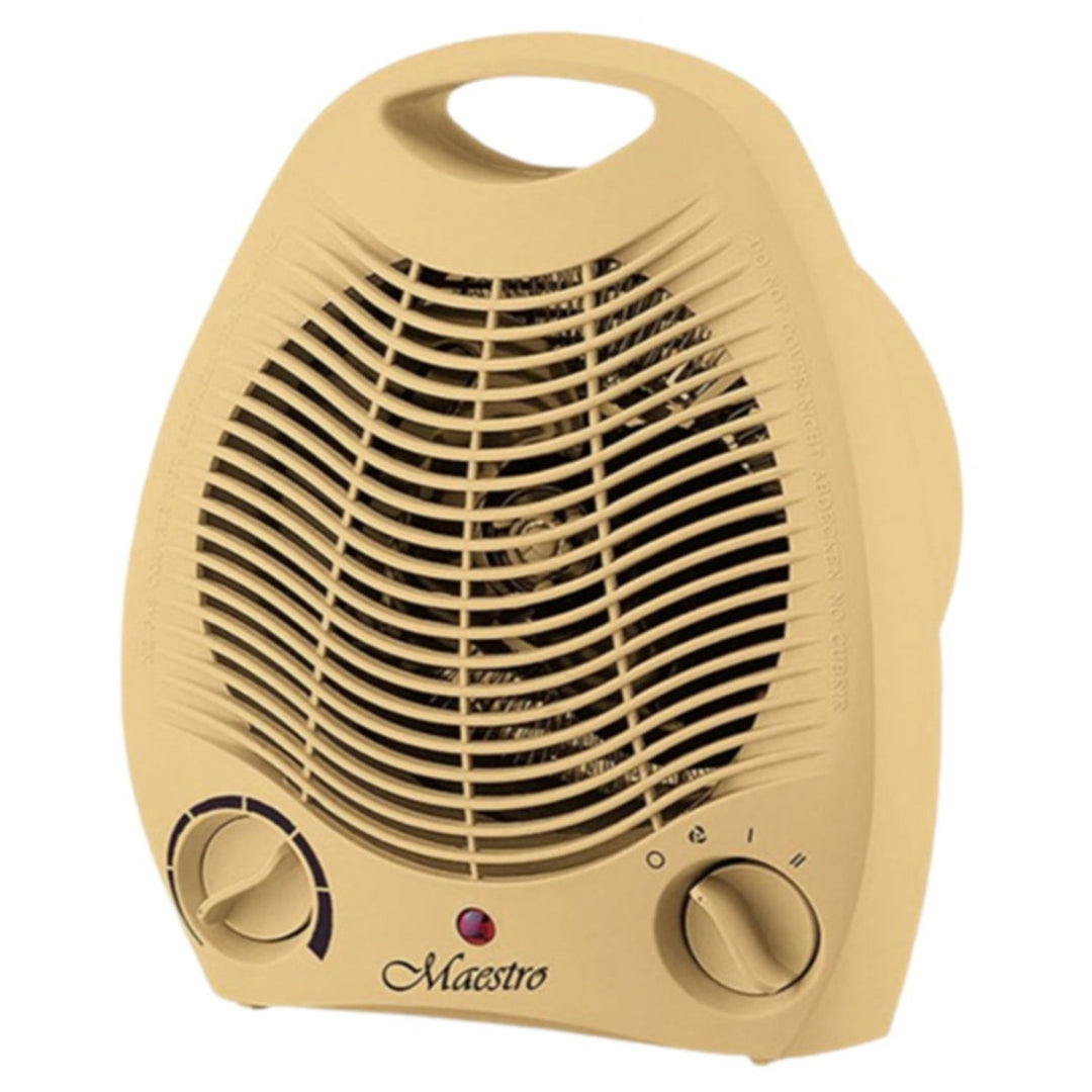 Ventilatorski grijač Električni grijač 2000 W bež Boja ima dva načina rada: način rada s ventilatorom