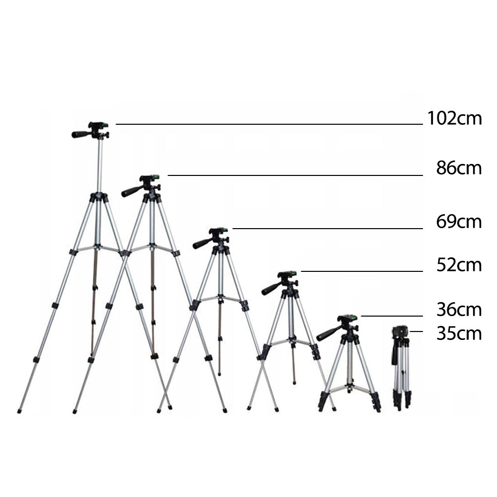 Maclean univerzalni stativ 1/4", za fotoaparate, kamere, pametne telefone, prstenaste svjetiljke, max. 1050 mm, max. 2 kg, MC-164