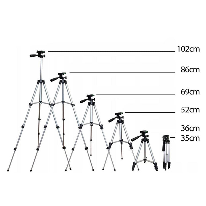 Maclean univerzalni stativ 1/4", za fotoaparate, kamere, pametne telefone, prstenaste svjetiljke, max. 1050 mm, max. 2 kg, MC-164