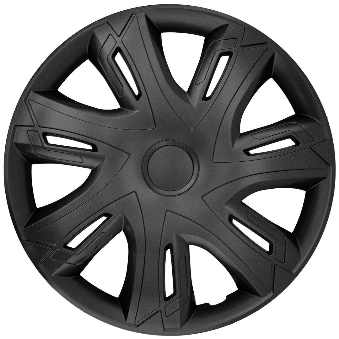 14" NRM N-Power crne mat poklopce za kotače, 4 komada - mat crna