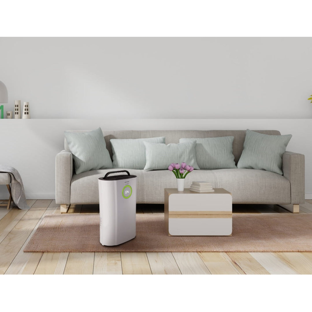 Dezumidificator si purificator Concept, OV2016, ionizare, 16l/24h, display digital, control tactil, alb