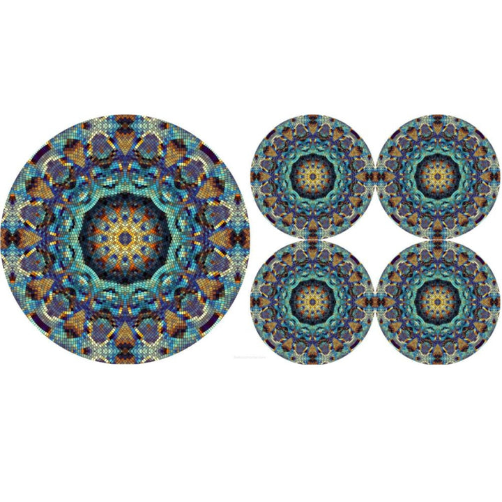 Set filcanih podmetača za okrugle stolove, 1 + 4 - BARCELONA