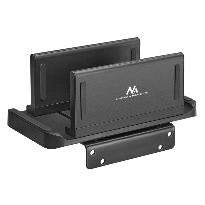 Maclean nosač za thin-client/mini PC, crni, pogodan za VESA nosače, samostalno stojeći, MC-454