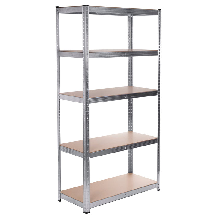 Metalni ormar za pohranu s policama 175 kg x5 180x90x40 cm GreenBlue, pocinčan, sklopiv, MDF, GB378