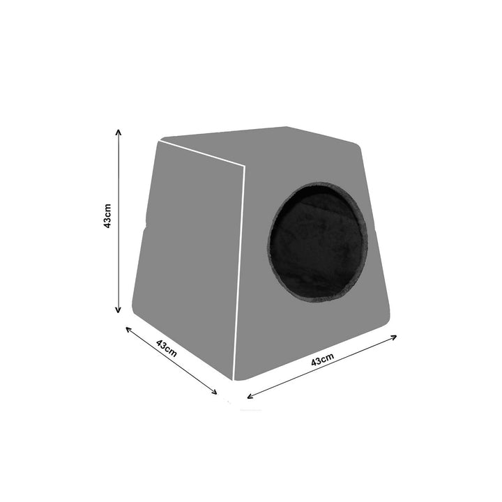 Univerzalni 2-u-1 boks za pse i mačke – Alba, veličina M, 43 cm x 43 cm
