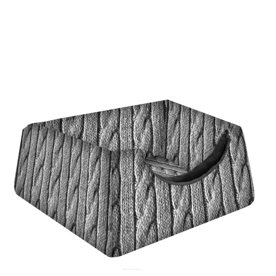 Univerzalni 2-u-1 boks za pse i mačke – pletenica veličine M, 43 cm x 43 cm
