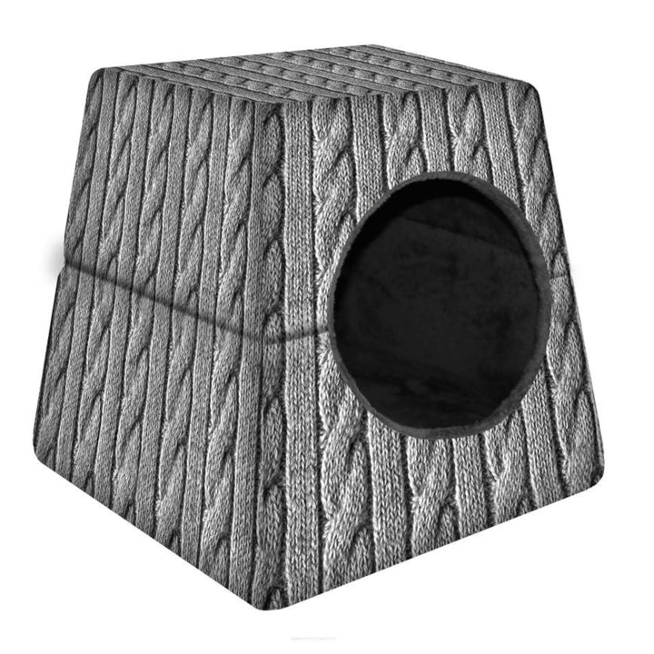 Univerzalni 2-u-1 boks za pse i mačke – pletenica veličine M, 43 cm x 43 cm