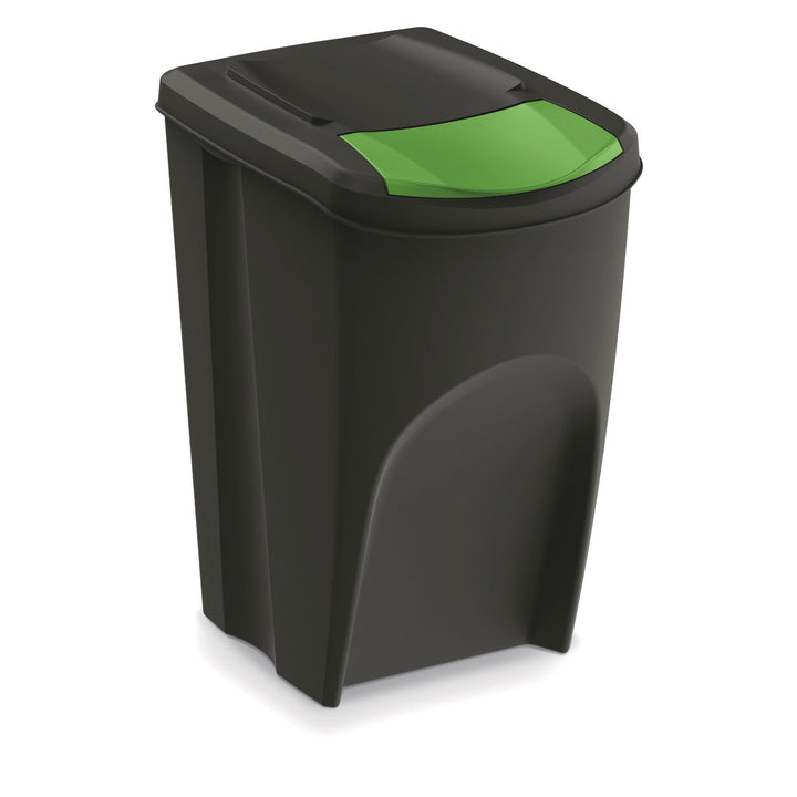 Set 5 cosuri pentru colectare selectiva Prosperplast, Sortibox, 35 L, negru