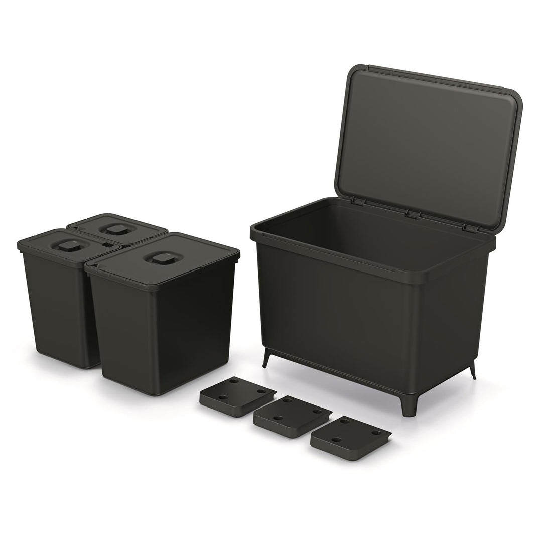 Keden SYSTEMA 2x10 + 23l kanta za otpad - crna reciklaža