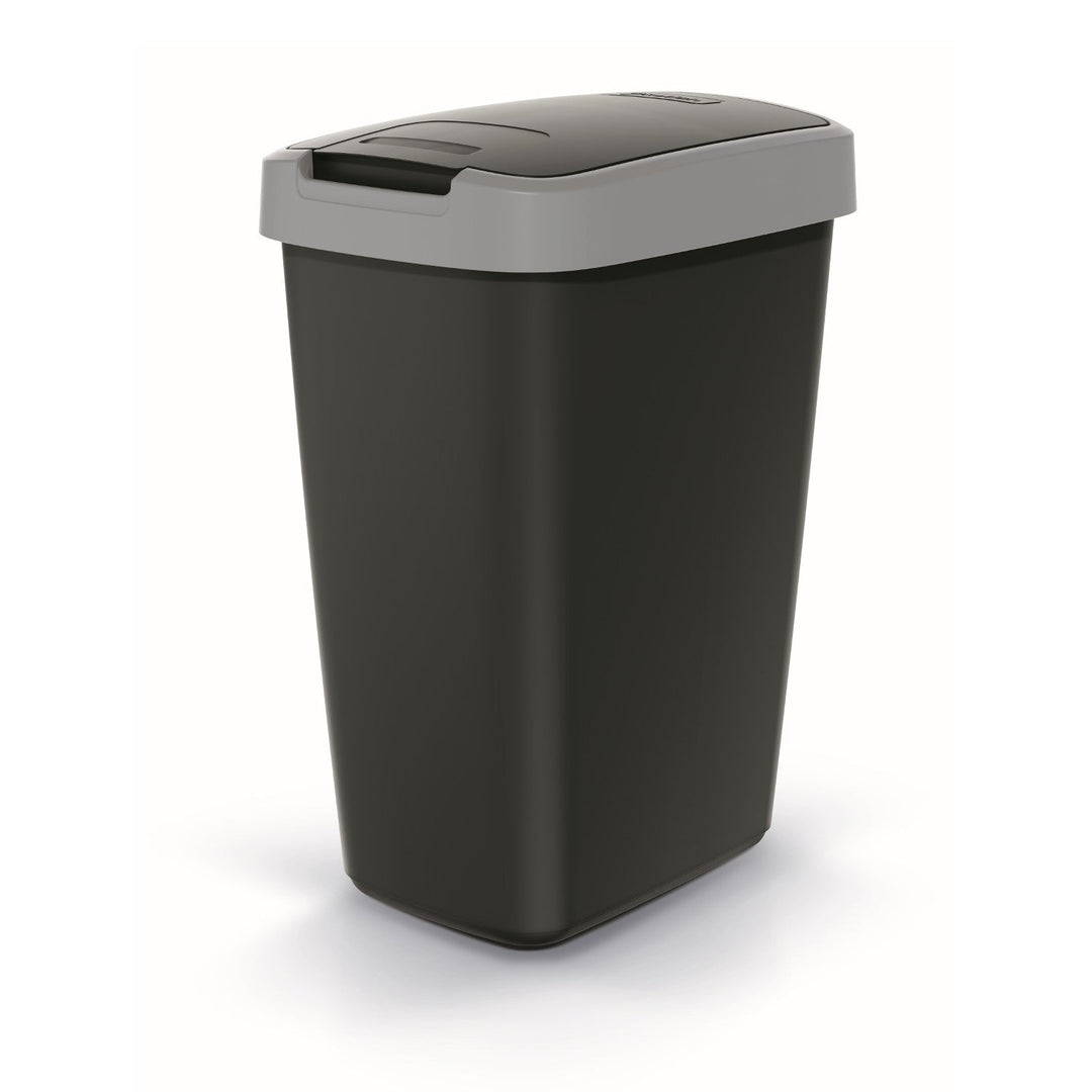 Kanta za otpad od 12 litara KEDEN COMPACTA Q NSAB12-429U – crna s sivim okvirom