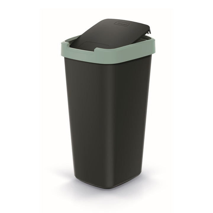 Kanta za otpad od 25 litara KEDEN COMPACTA Q NSAB25-5575C - crna s zelenim okvirom