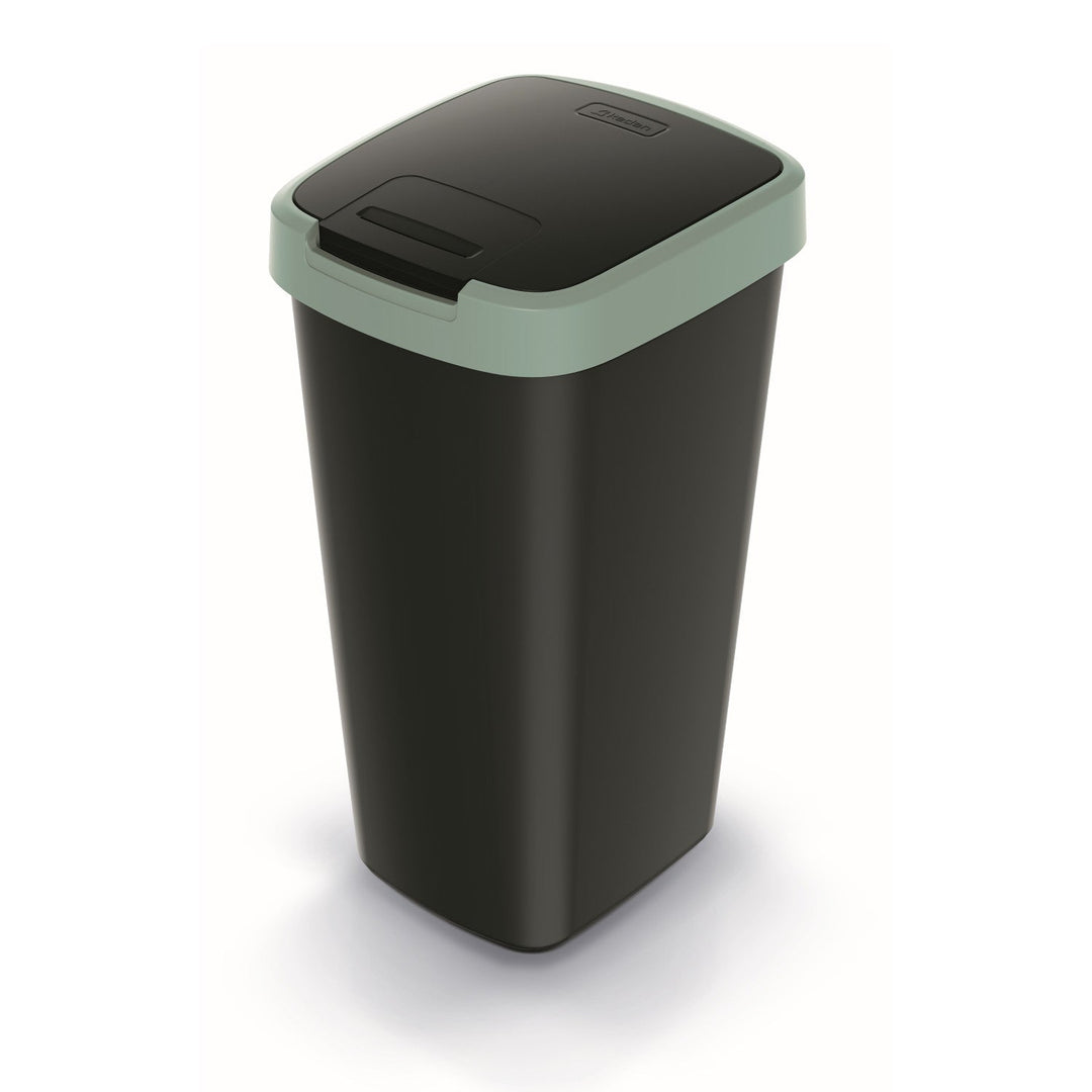 Kanta za otpad od 25 litara KEDEN COMPACTA Q NSAB25-5575C - crna s zelenim okvirom