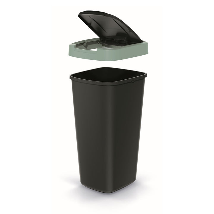 Kanta za otpad od 25 litara KEDEN COMPACTA Q NSAB25-5575C - crna s zelenim okvirom