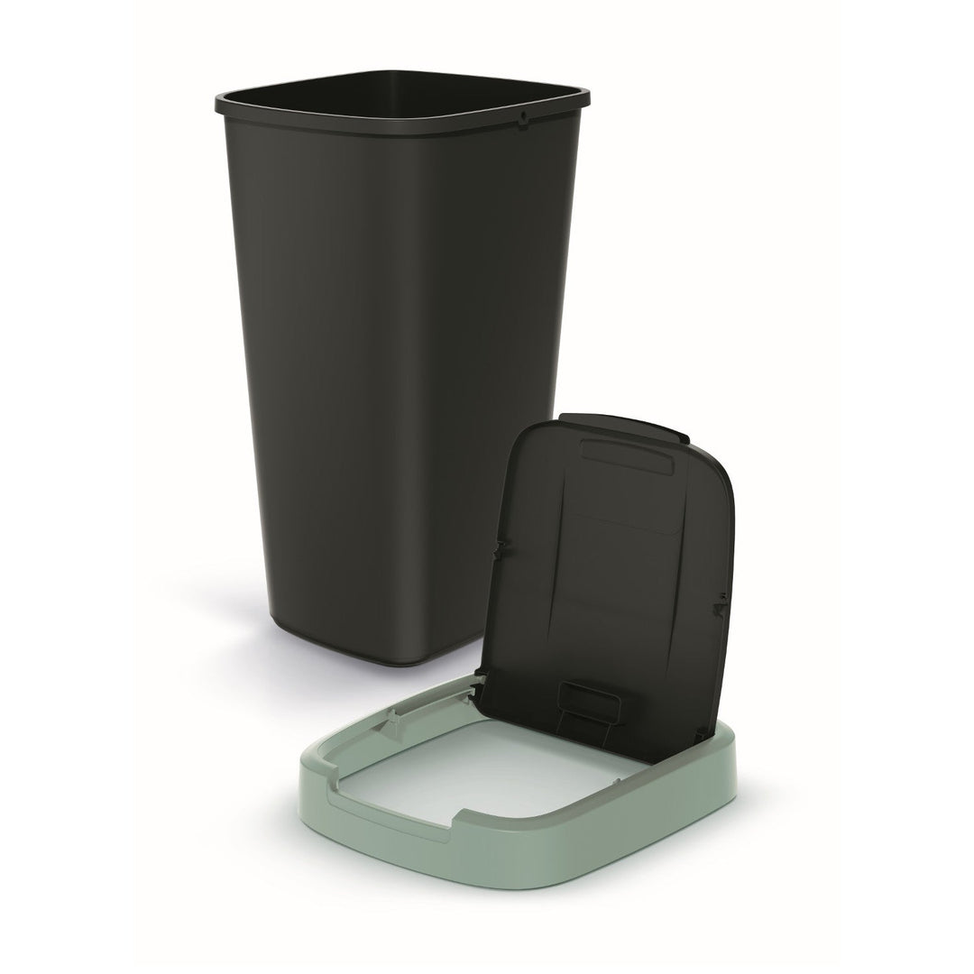 Kanta za otpad od 25 litara KEDEN COMPACTA Q NSAB25-5575C - crna s zelenim okvirom