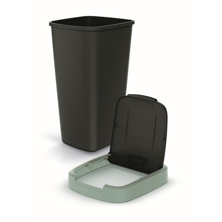 Kanta za otpad od 25 litara KEDEN COMPACTA Q NSAB25-5575C - crna s zelenim okvirom