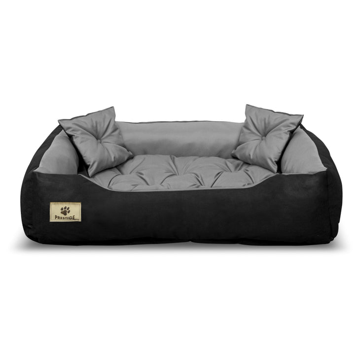 Prestige krevet za pse i mačke, 60x50/75x65 cm, sivi i crni