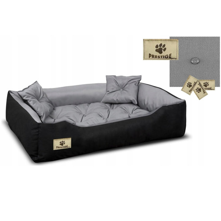 Prestige krevet za pse i mačke, 60x50/75x65 cm, sivi i crni
