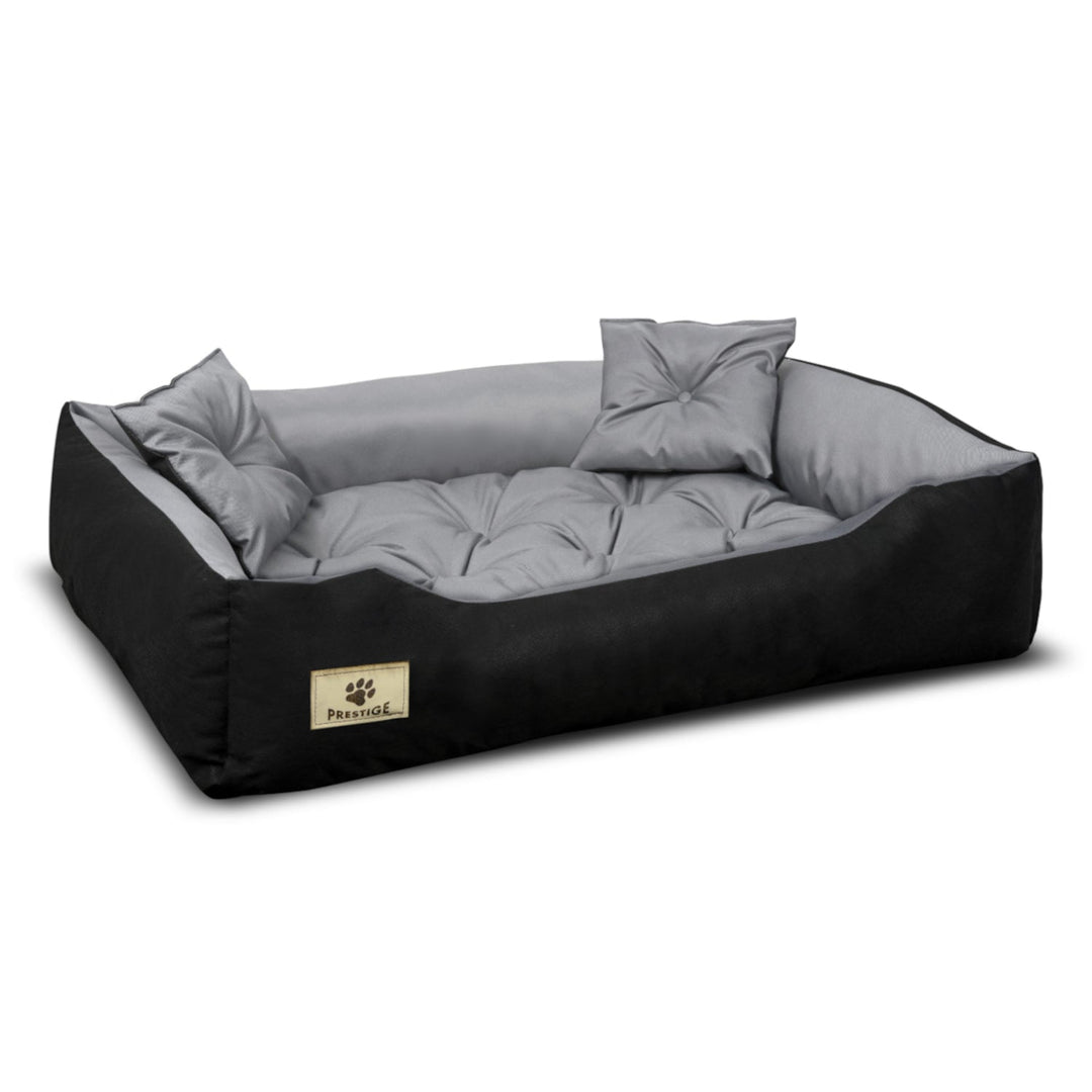 Prestige krevet za pse i mačke, 80x60/100x75 cm, sivi i crni