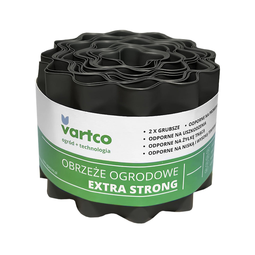 Vartco izuzetno čvrsta plastična obruba za vrt, UV-otporna (20 cm x 9 m)