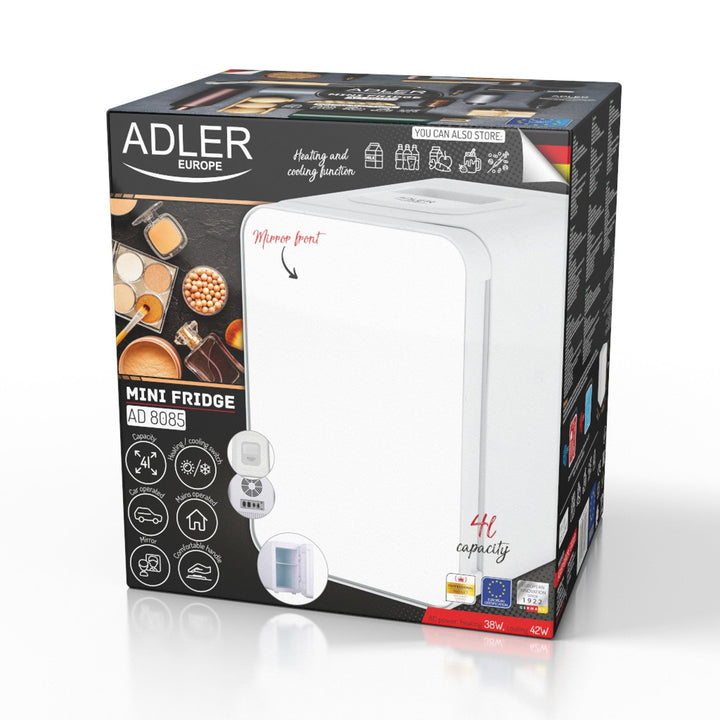 Adler AD 8085 4L mini prijenosni hladnjak s ogledalom – hladi i zagrijava