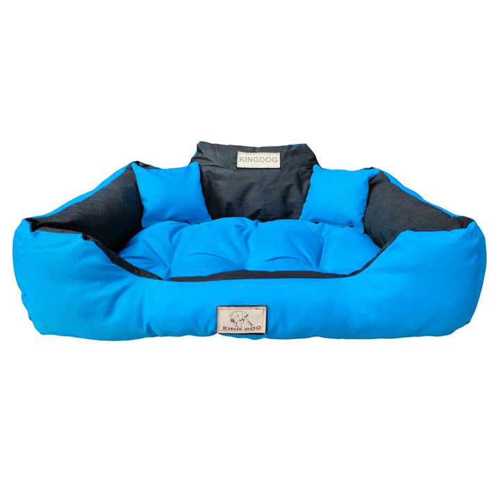Krevet za pse i mačke 145x115 cm KingDog KIN145/115NIE plavo-crni