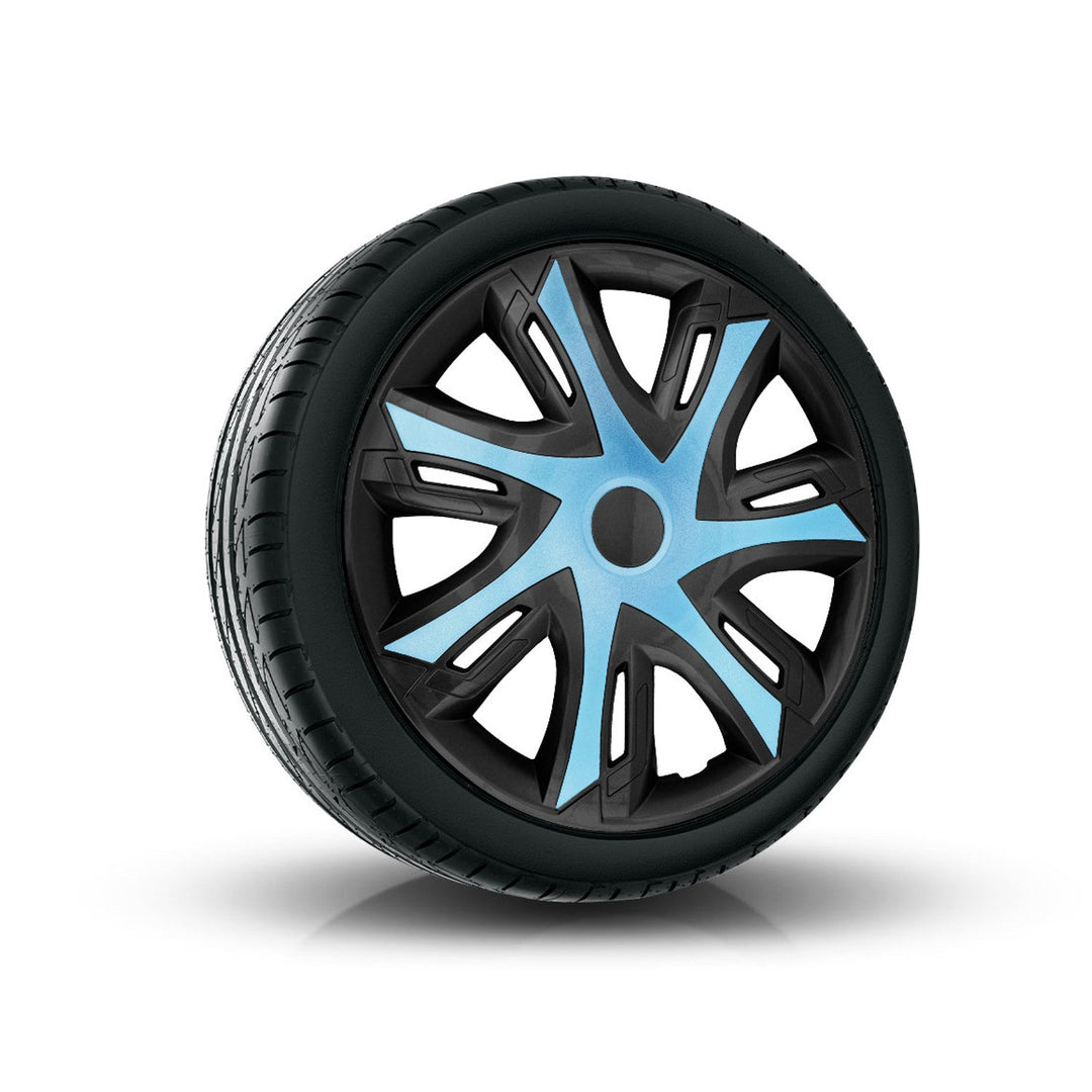 14" N-POWER dvodobni set poklopaca kotača u plavo-crnoj boji, 4 komada
