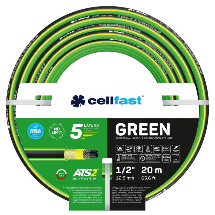 CELLFAST GREEN ATS2 15-102 1/2" 20m 5-slojna vrtna crijeva