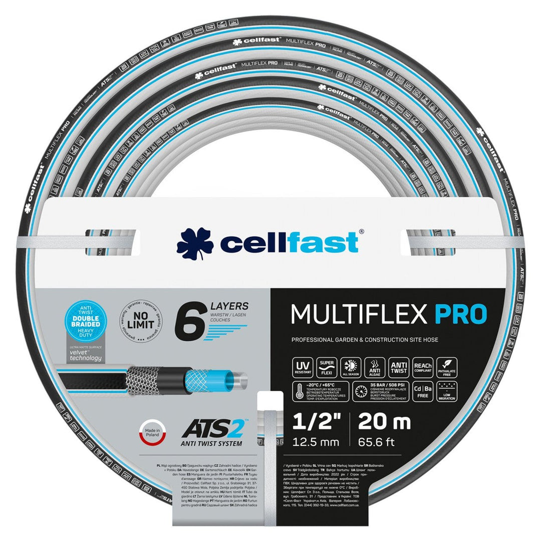 CELLFAST MULTIFLEX PRO ATS2 1/2" 20 m 6-slojna vrtna crijeva