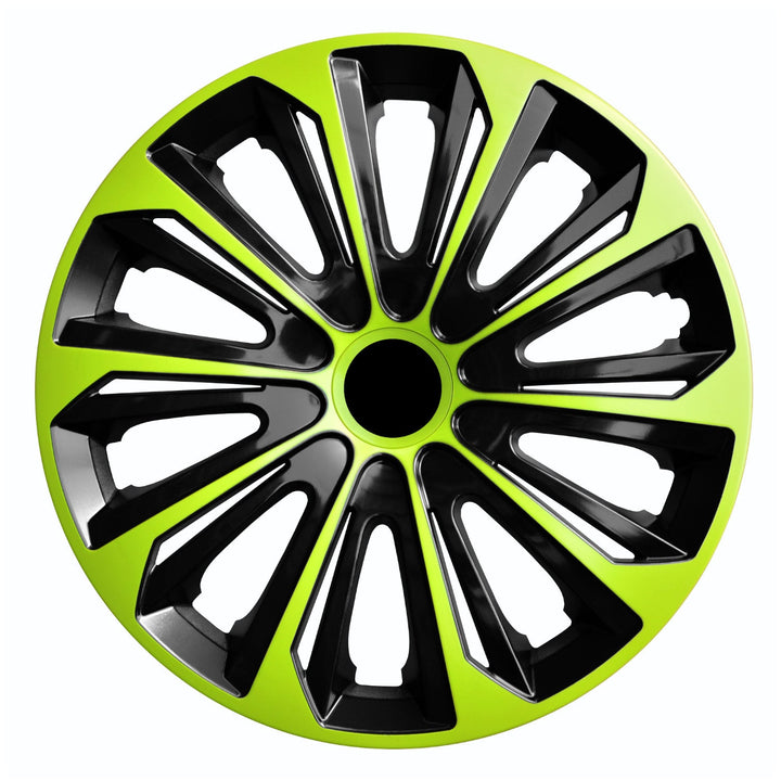14" NRM STRONG DUO GREEN BLACK, zeleno-crne navlake za kotače, 4 kom.