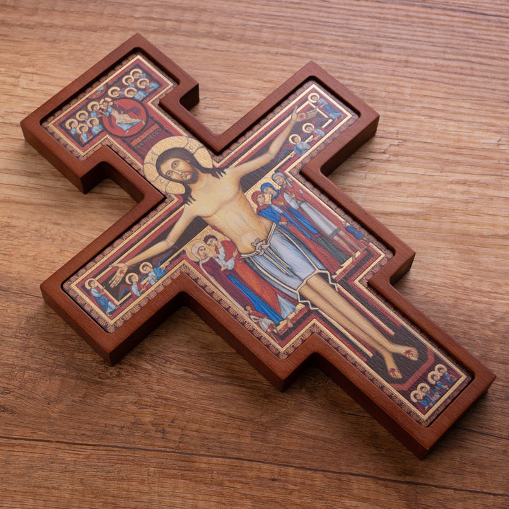 Drveni križ iz San Damiana – Križ sv. Franje, bronca, 14x10x1,8 cm