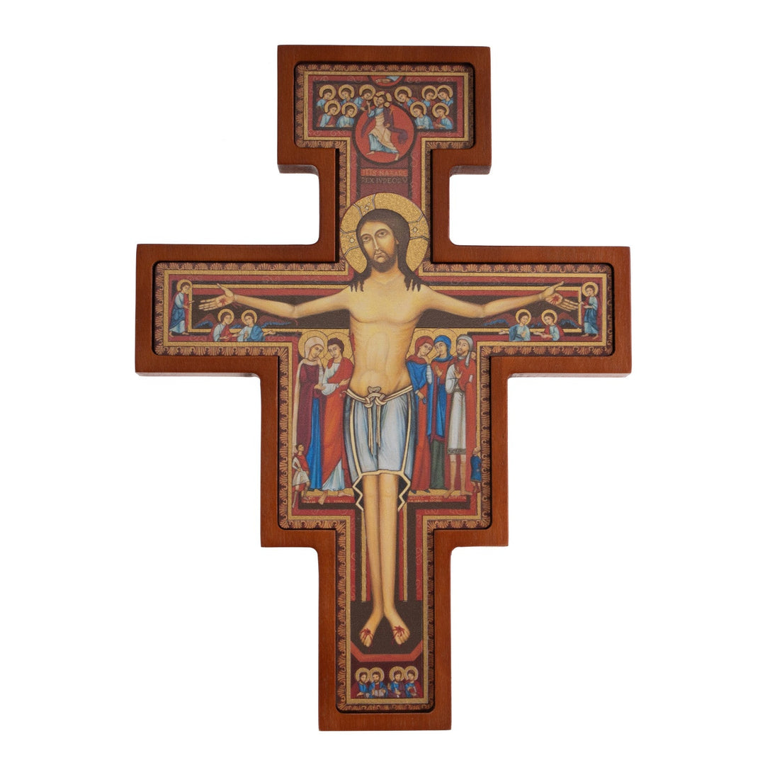 Drveni križ iz San Damijana – Križ sv. Franje, bronca, 22x16x1,8 cm