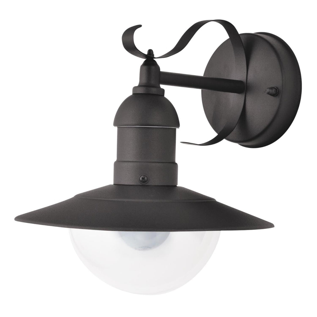 Oslo Rabalux vrtna zidna lampa za fasadu, crna, E27, 60 W, IP43, 230 V