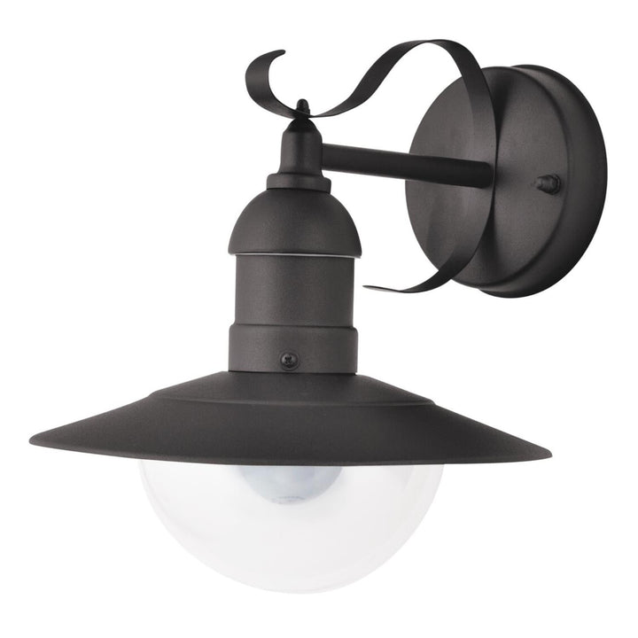 Oslo Rabalux vrtna zidna lampa za fasadu, crna, E27, 60 W, IP43, 230 V