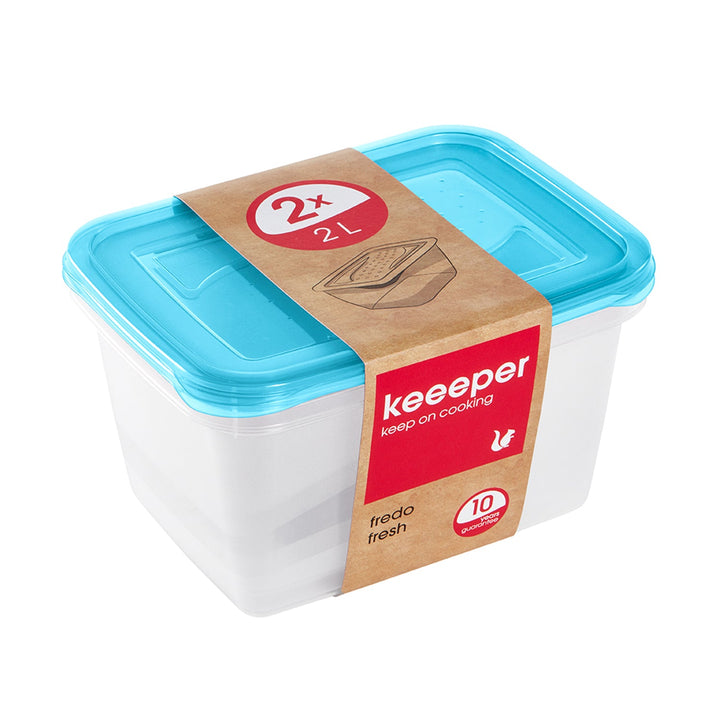 Set posuda za čuvanje hrane 2 x 2 l Keeeper Fredo Fresh