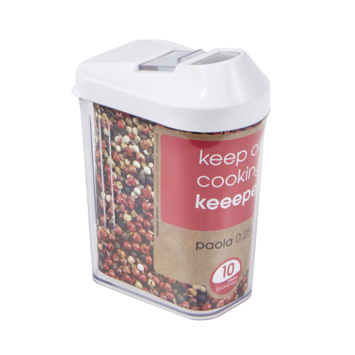 Prozirna posuda za rasute proizvode, 0,25 l, Keeeper Paola