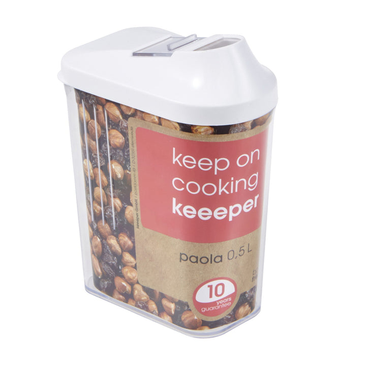 Prozirna posuda za rasute proizvode, 0,5 l, Keeeper Paola