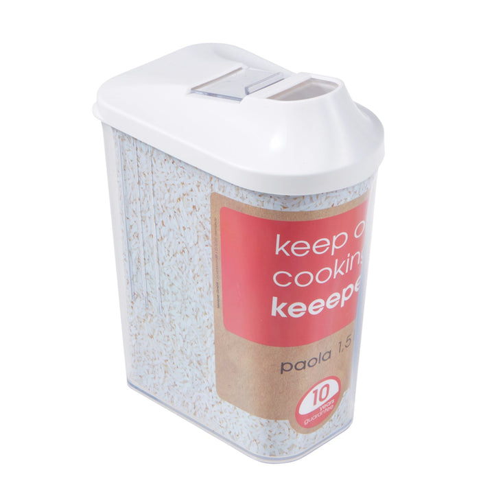 Prozirna posuda za rasute proizvode, 1,5 l, Keeeper Paola