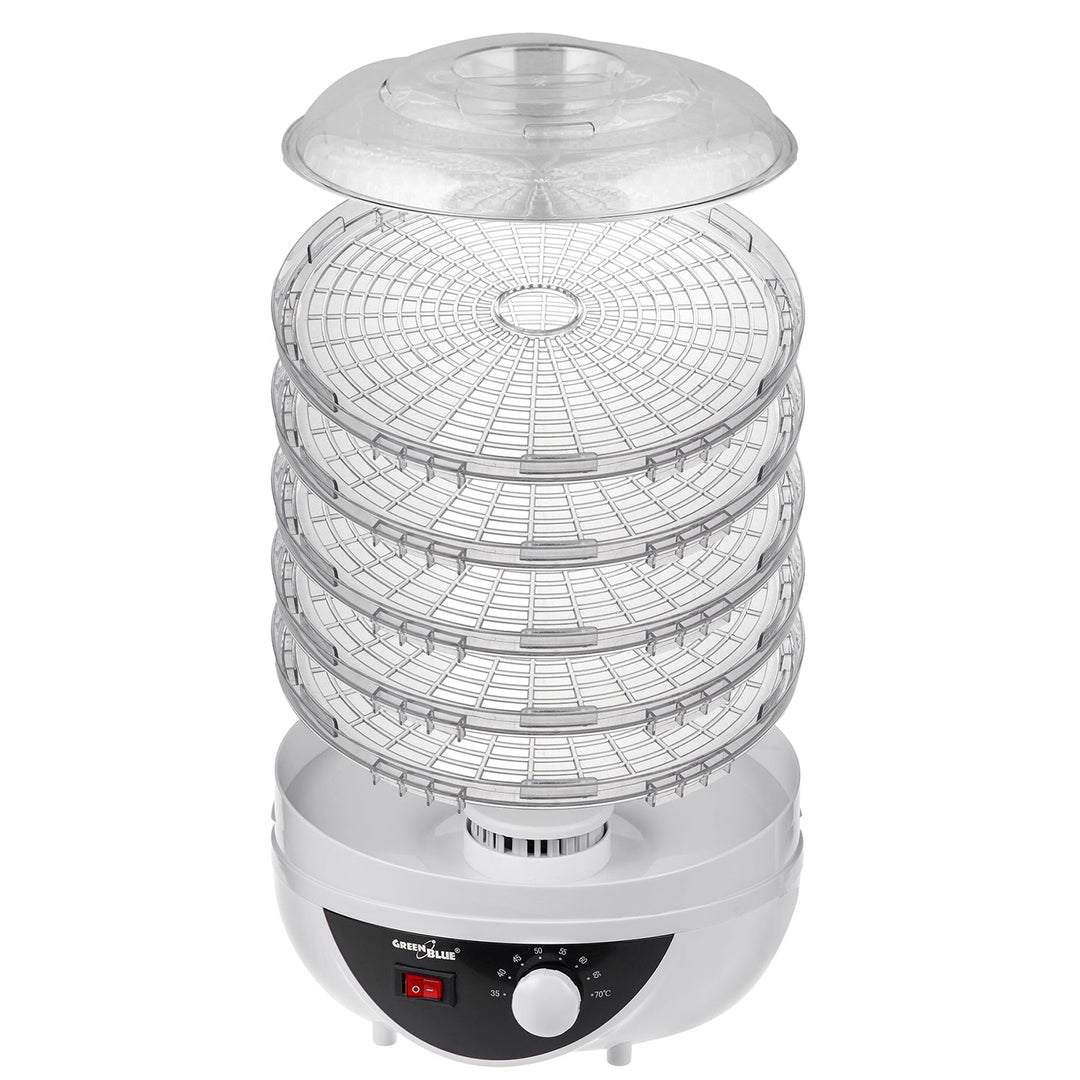 GreenBlue sušilica za gljive, povrće i voće, snaga 250 W, vrlo tiha, 5 ladica, GB195