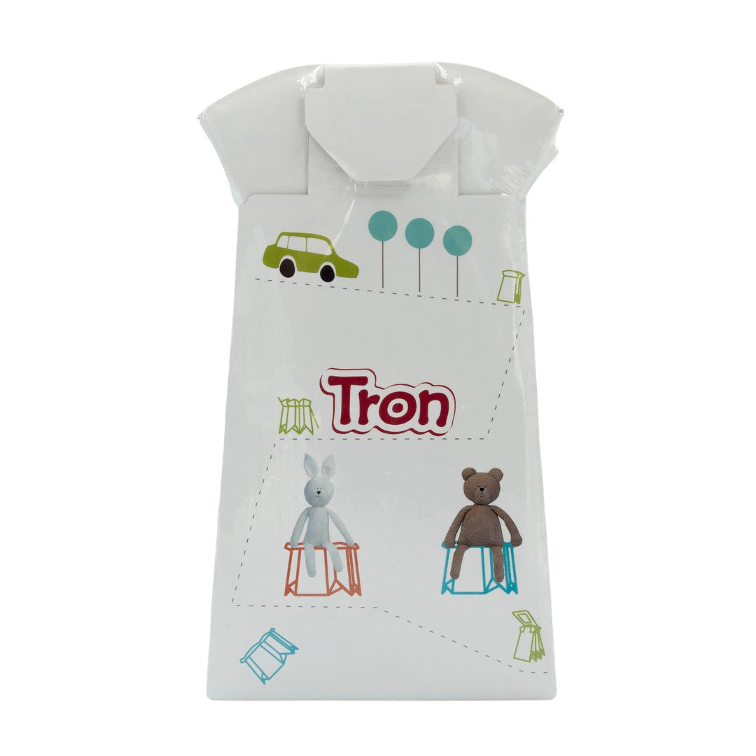 Vasin de unică folosință pentru copii Tron, alb, până la 30 kg, set de 10 bucăți